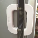 Child safety home refrigerator lock with baby anti-pinch protection