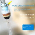 6-layer kitchen water filter tap purifier with medical stone nozzle