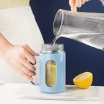 Transparent 480ML Double-Layer Tea Cup for Hot and Cold Beverages