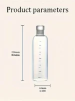 500ml transparent water bottle with time marking – leak-proof sports bottle