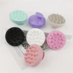 Silicone scalp massager shampoo brush for hair growth and gentle head spa
