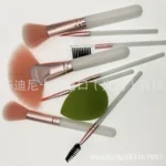 8-Piece Portable Makeup Brush Set with Color Box Packaging