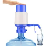 Portable manual pressure pump water bottle dispenser for 5 gallon bottles