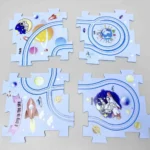 electric car puzzle toy 5pcs space scene for kids