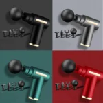 Handheld multi-mode deep tissue massager gun for body, back, neck, and leg muscle therapy