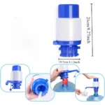 Portable manual pressure pump water bottle dispenser for 5 gallon bottles