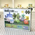 electric car puzzle track 25pcs forest park scene for kids