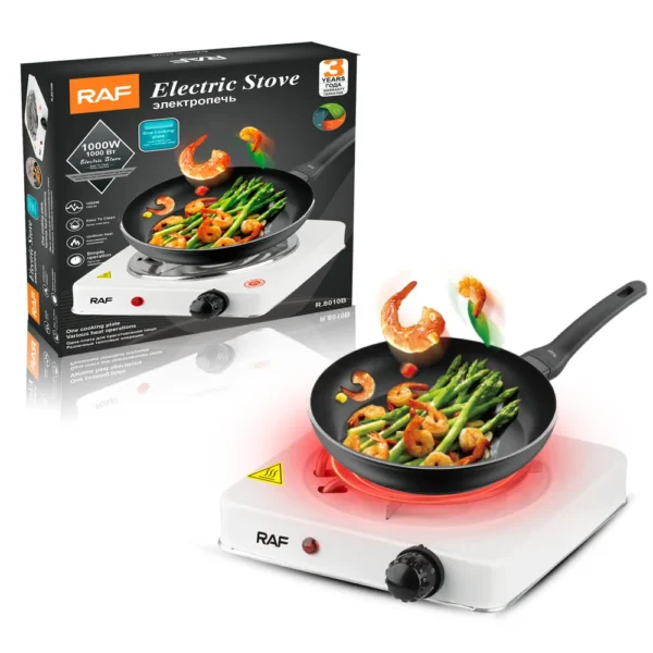 RAF single burner electric stove with 1000W power – portable hot plate