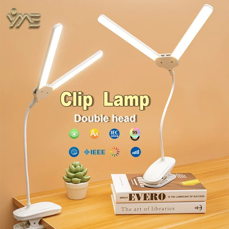 360 Flexible Table Lamp – Touch Control Double-Headed Reading Light