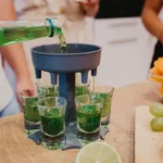 Shot Glass Dispenser Holder – 6 Glass Drink Dispenser for Parties and Bars