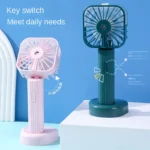 "Handheld Cooling Spray Fan USB Rechargeable Mini Silent Hydration Fan for Students and Travel"