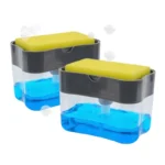 Dish Soap Dispenser with Sponge Holder for Kitchen