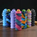 500ml Silicone Folding Water Bottle Portable Sports Cup for Travel and Outdoor