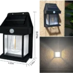 Solar Motion Sensor Wall Lamp – Waterproof Outdoor LED Garden Light with 3 Lighting Modes