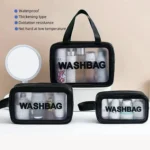 Waterproof Transparent Travel Makeup Bag for Women
