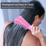 Curly Hair Brush – Detangling Comb with Scalp Massage