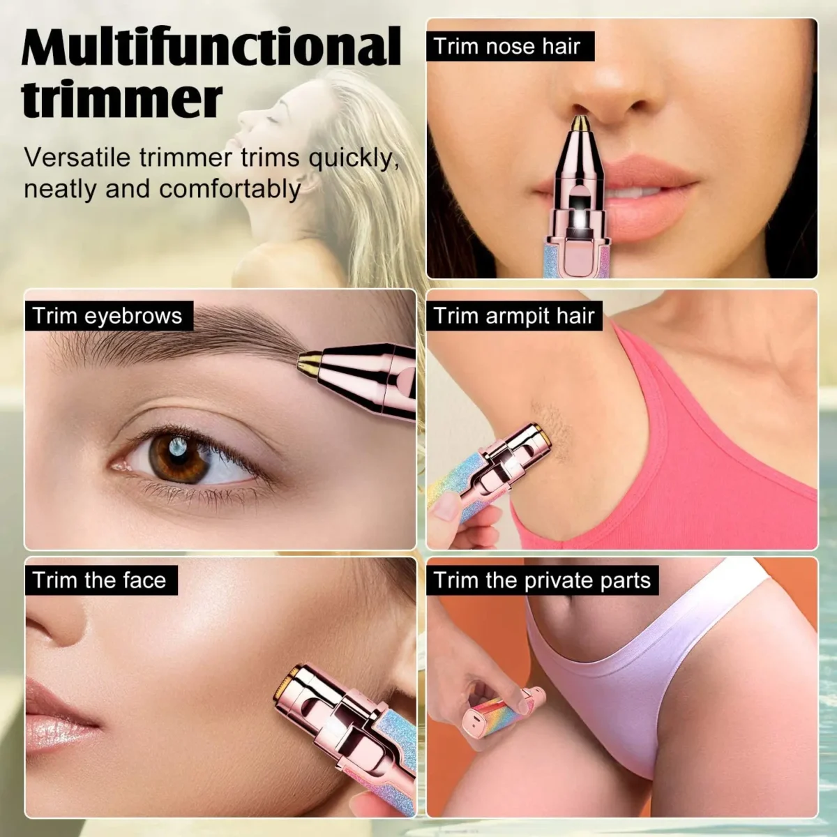 2-in-1 Eyebrow Trimmer for Women