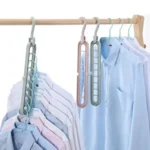 9-Hole Rack Foldable Hanger for Clothes Storage and Drying