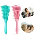 Curly Hair Brush – Detangling Comb with Scalp Massage
