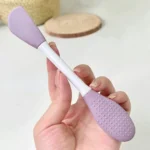 Double Head Silicone Facial Mask Brush for applying mud masks and skincare creams