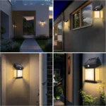 Solar Motion Sensor Wall Lamp – Waterproof Outdoor LED Garden Light with 3 Lighting Modes