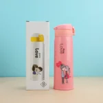 420ml Cartoon Student Water Bottle Cute Portable Leakproof Kids Bottle