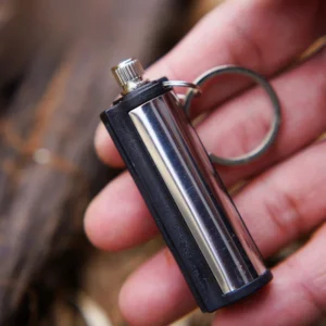 Keychain Match Lighter Waterproof Stainless Steel