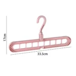 9-Hole Rack Foldable Hanger for Clothes Storage and Drying