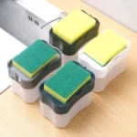 Dish Soap Dispenser with Sponge Holder for Kitchen