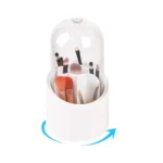 Rotating Brush Holder 360 Makeup Organizer with Lid