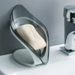 Leaf Shape Soap Holder for Bathroom & Kitchen – Non-Slip Soap Storage Case with Fast Drain Design
