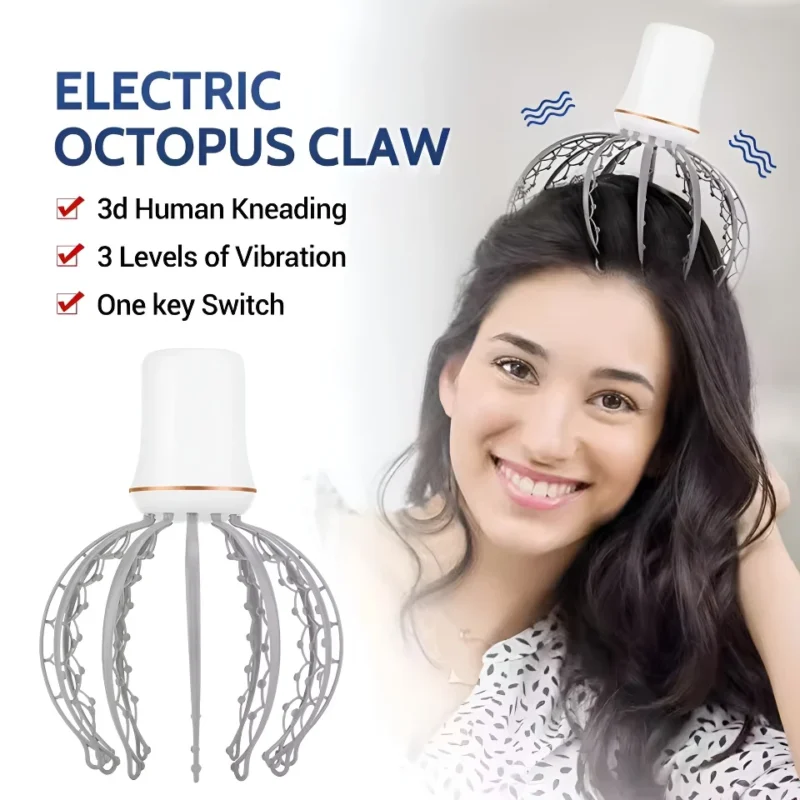 Electric Octopus Massager Rechargeable Scalp Relaxer