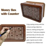 "Umrah Saving Box handmade piggy bank with money goal counter for children and adults"