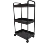Three-Layer Trolley Kitchen Shelf Organizer Storage Cart