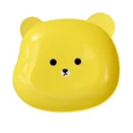 8Pcs Bear Plates Set Anti-Drop Small Plates for Snacks