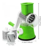 Rotary Drum Vegetable Cutter & Shredder with Handle and Drum Blades