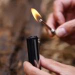Keychain Match Lighter Waterproof Stainless Steel