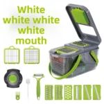 "22-Piece Slicer Set multifunctional vegetable and fruit cutter with blades and storage box"