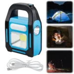 3 Color Work Light Waterproof LED Camping Lantern USB Rechargeable