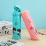420ml Cartoon Student Water Bottle Cute Portable Leakproof Kids Bottle