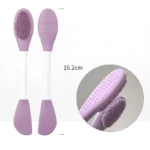 Double Head Silicone Facial Mask Brush for applying mud masks and skincare creams