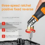 10 in 1 Multi-angle Screwdriver – Adjustable Ratchet Tool with Bit Storage