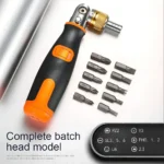 10 in 1 Multi-angle Screwdriver – Adjustable Ratchet Tool with Bit Storage