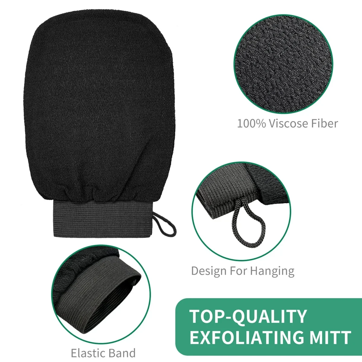 1PC Deep Exfoliating Glove Viscose Fiber Body Scrub