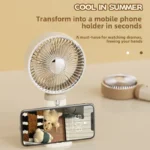 Small Fan Chargeable – Portable Mini Electric Fan with 3 Speeds