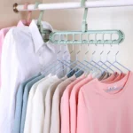 9-Hole Rack Foldable Hanger for Clothes Storage and Drying