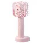 "Handheld Cooling Spray Fan USB Rechargeable Mini Silent Hydration Fan for Students and Travel"