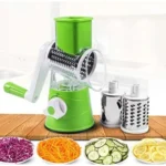 Rotary Drum Vegetable Cutter & Shredder with Handle and Drum Blades