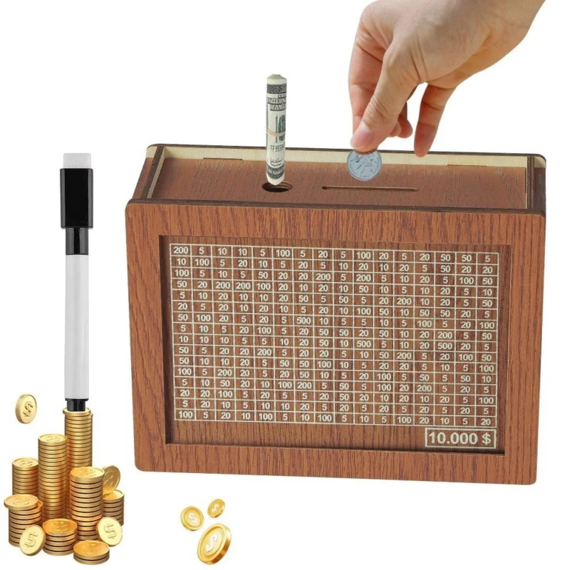 "Umrah Saving Box handmade piggy bank with money goal counter for children and adults"