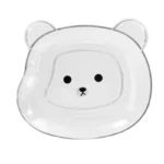 8Pcs Bear Plates Set Anti-Drop Small Plates for Snacks